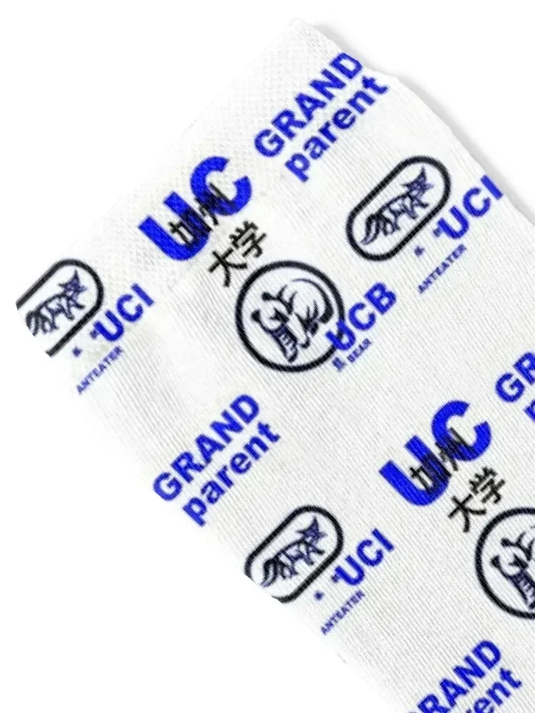 UC Grandparent Blue Socks aesthetic warm winter sports stockings Socks Male Women's