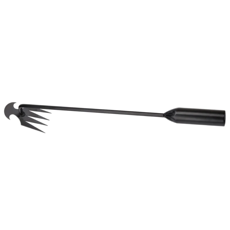 A2UD Professional Gardens Weeding Hand Tool 4 Sharped Teeth Steel Weeds Puller Remover Hand Weeder Lightweighted 30/40/50cm
