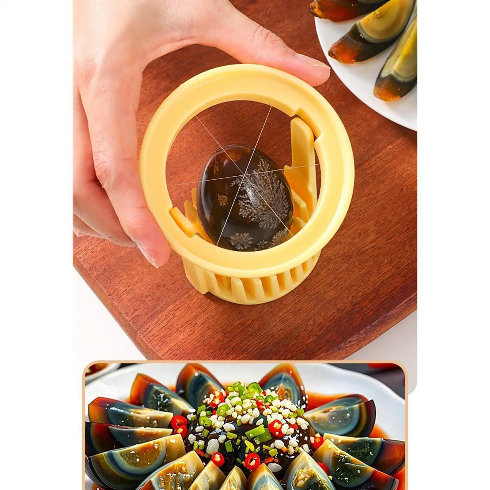Hard Boiled Egg Cutter 4 In 1 Deviled Egg Slicer Precision Chopper Heavy Duty Shredder Handheld Kitchen Tool For Grape Tomato