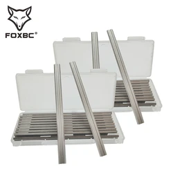 FOXBC 20PCS 82มม.ไฟฟ้า Planer ใบมีด HSS Reversible ไม้ Planer มีดไม้ชิ้นส่วนเครื่องจักรสำหรับ DeWalt Bosch Makita