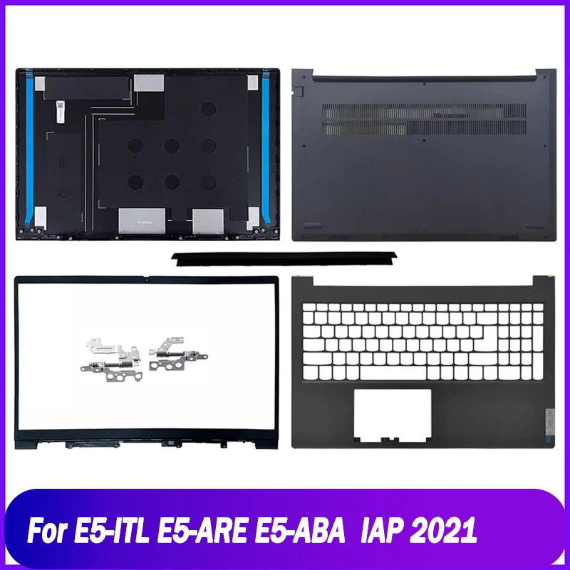 New Rear Lid  For Lenovo E5-ITL E5-ARE E5-ABA IAP 2021 Laptop LCD Back Cover Front Bezel Hinges Palmrest Bottom Case Hinge Cover