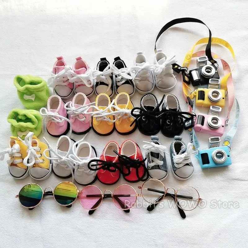 

3.8cm Doll Shoes For 17cm labubu Plush Doll Clothes Accessories Girl's Toys ,Christmas Festival Birthday Gift