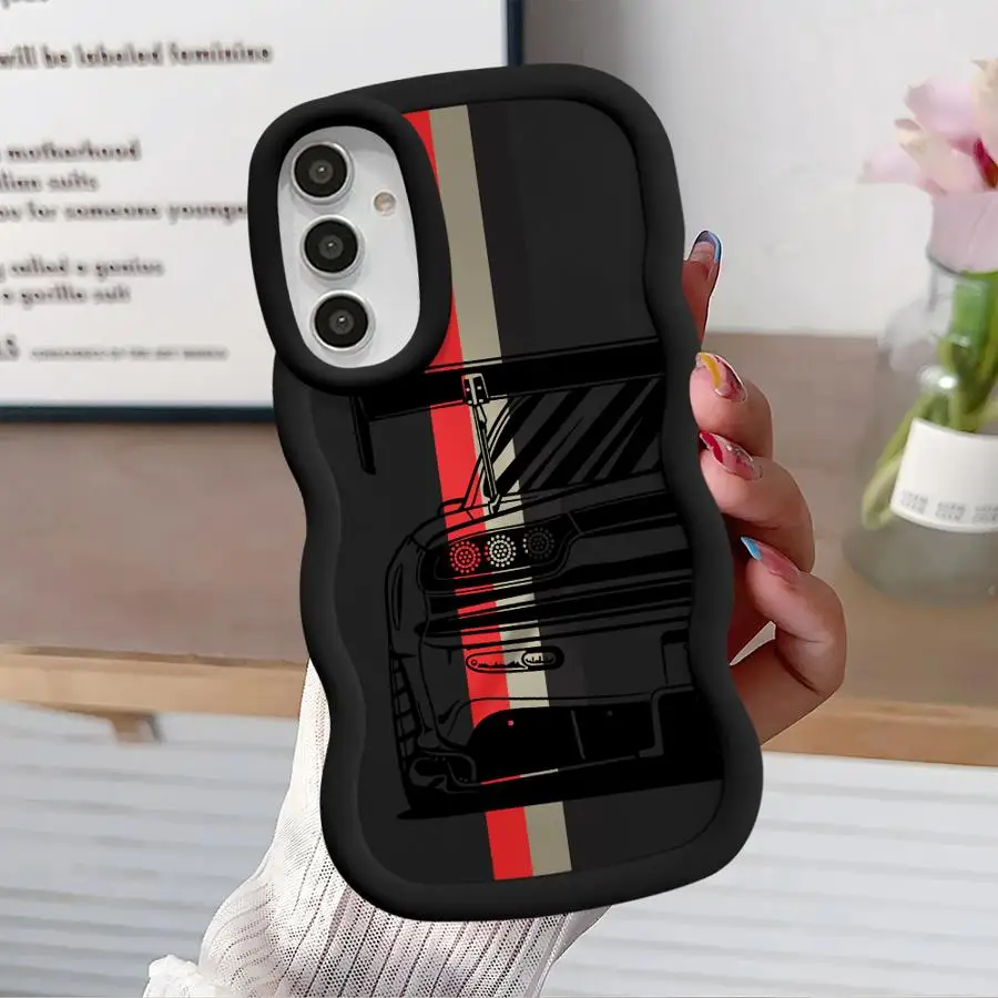 Japanse Drift Auto Case voor Samsung Galaxy A11 A36 A14 A21s A33 A35 A26 A34 A15 A13 A16 A12 Zachte Telefoon Cover