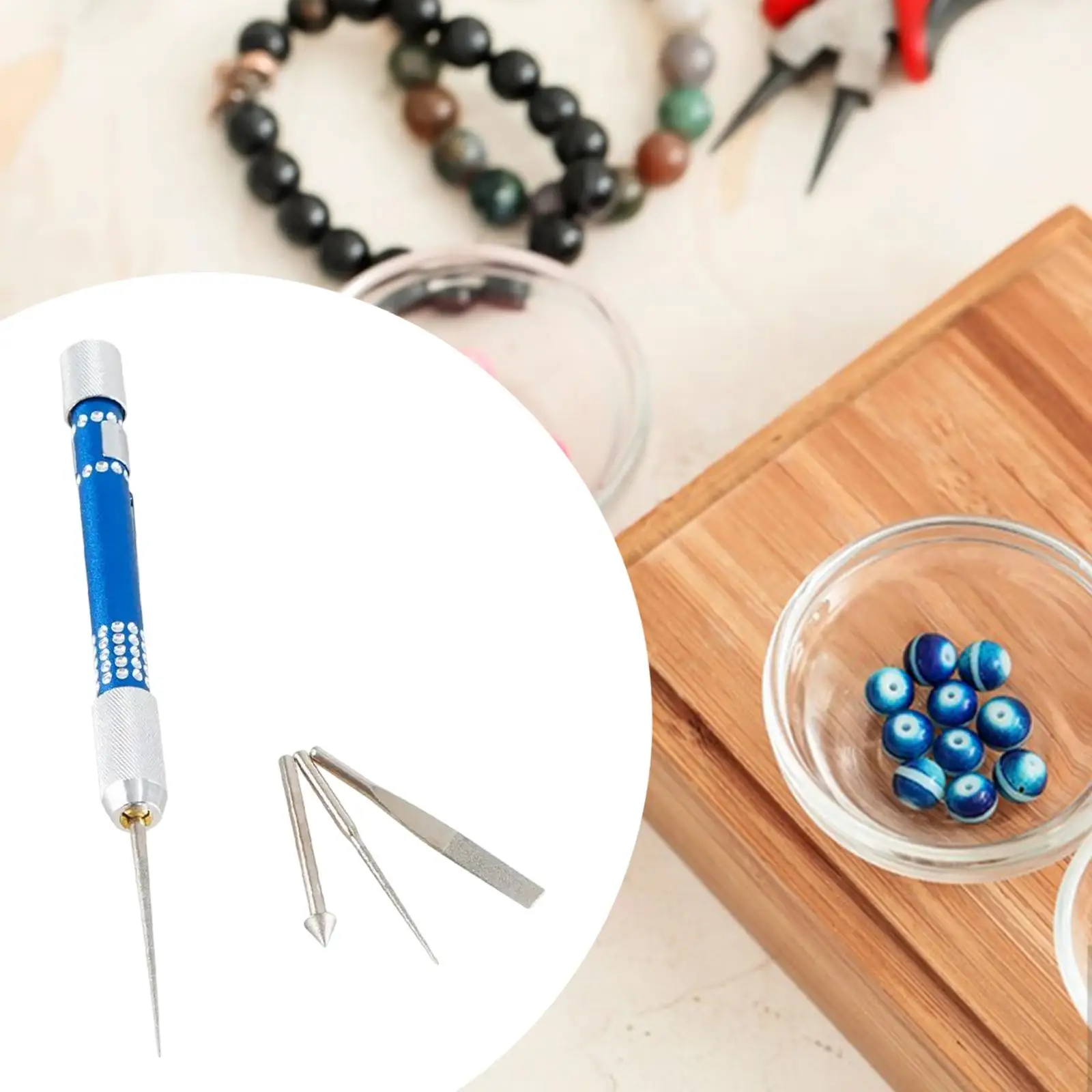 

Jewelry File Set Gift Easy to Use Beading Tools DIY Durability Jewelers Tool