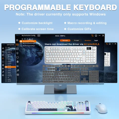 AULA S98pro Беспроводная механическая клавиатура 96%