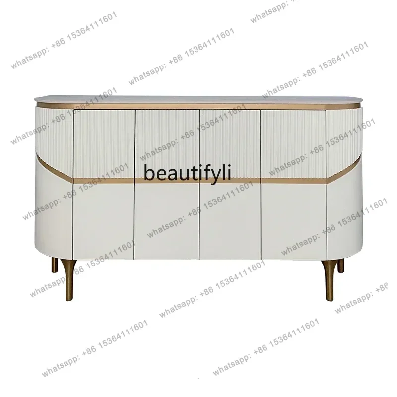 

Light luxury Italian porch cabinet, simple modern dining side partition decorative cabinet living room storage home shoe cabin