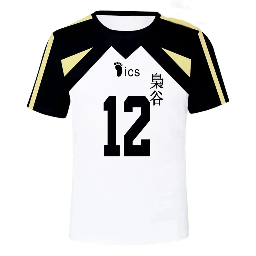 2024 New Child Haikyuu Short Sleeve For Jersey Adults Kids Summer Sports Volleyball Uniforms Training Tees O Neck Tops Clothing