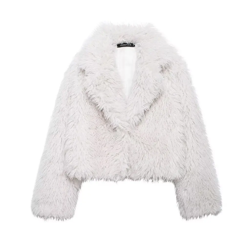 

Women's Loose Short Coat European American Style Autumn Winter Fashion Outerwear Casual Jacket 57047748