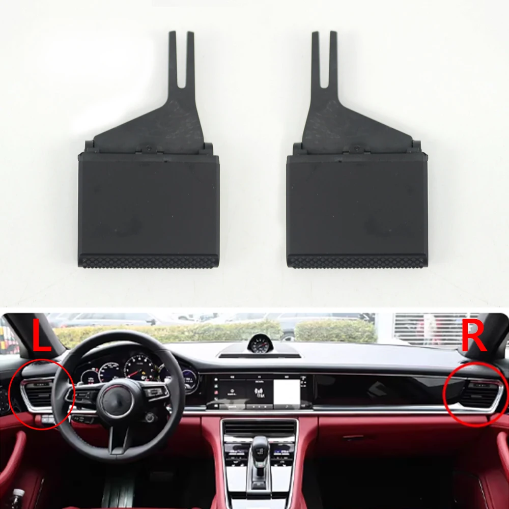 

Front Left Right Air Conditioner Dashboard Grille Outlet A/C Vents Paddle Clip For Porsche Panamera (G2) 971 2017-2023