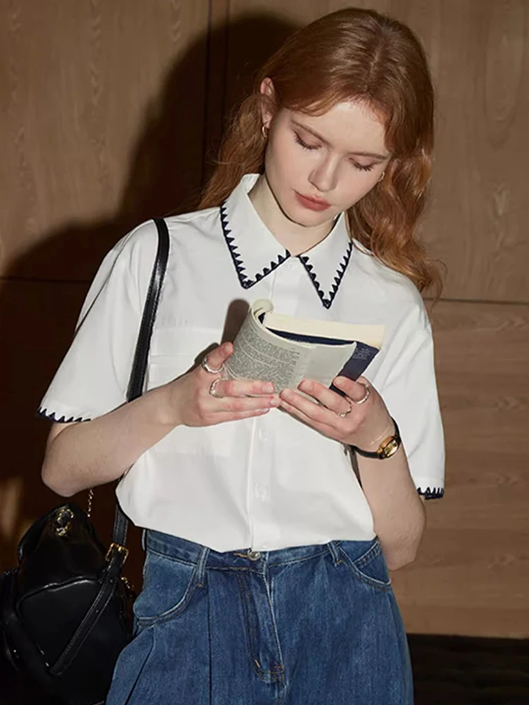 Faionable Chiffon irt Turn-down Kraag ort Sve Dames Single Button Afslankende Zomer Busin Casual Sle Top