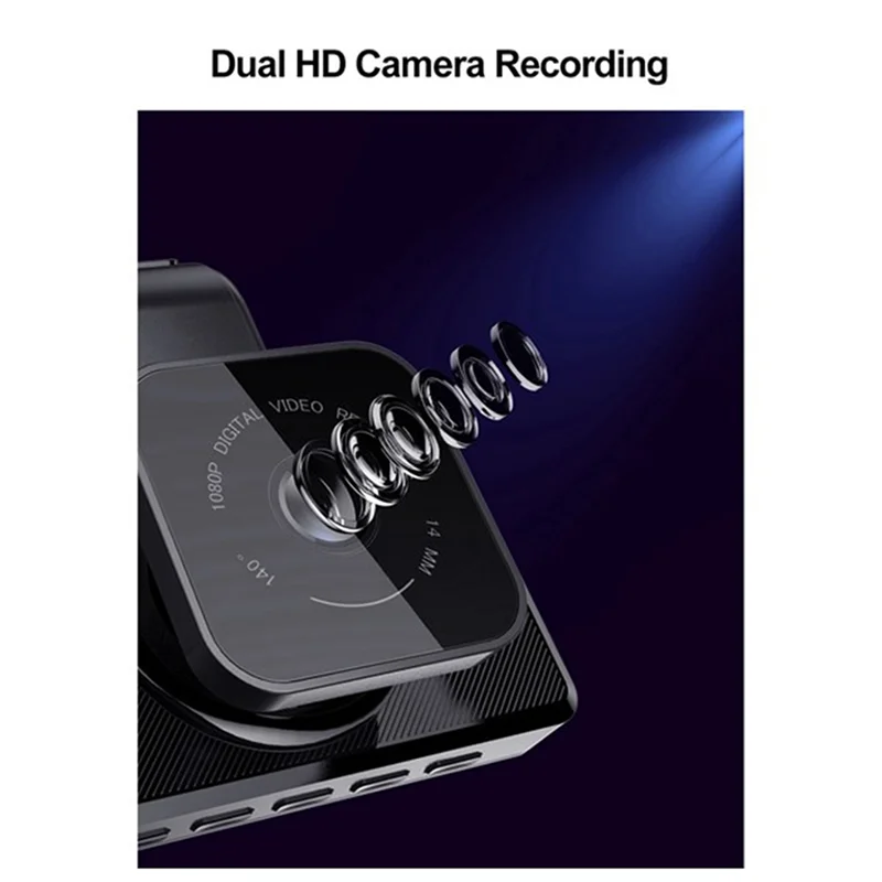 D330-GD Car DVR Camera WIFI Coordinates 1080P HD Night Vision Dash Cam 170 Degree Wide Angle 24H Parking Monitor Dashcam