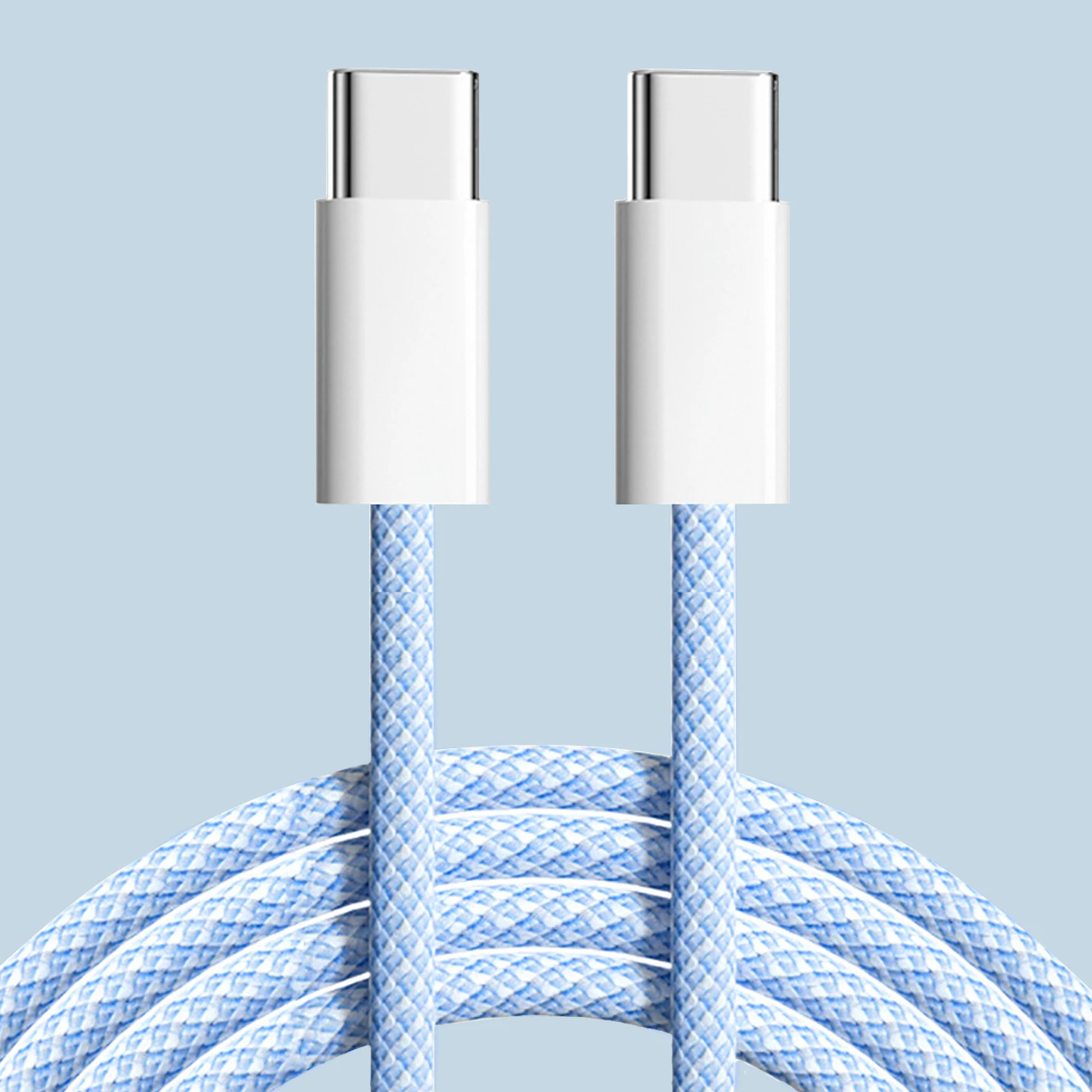 60 W Typ C auf Typ C Farbkabel für Apple iPhone 15 PD Schnellladung für Huawei Xiaomi Samsung Typ C Weben Kabelzubehör