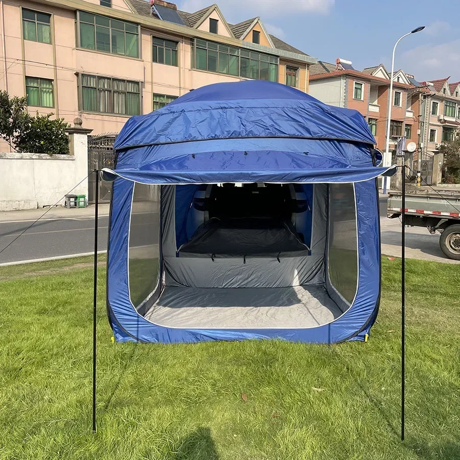 3-6 Person Car Rear Extend Tent Automatic Pop Up Self Driving Outdoor Camping Shelter SUV Beach Canopy Fishing Awning Pergola