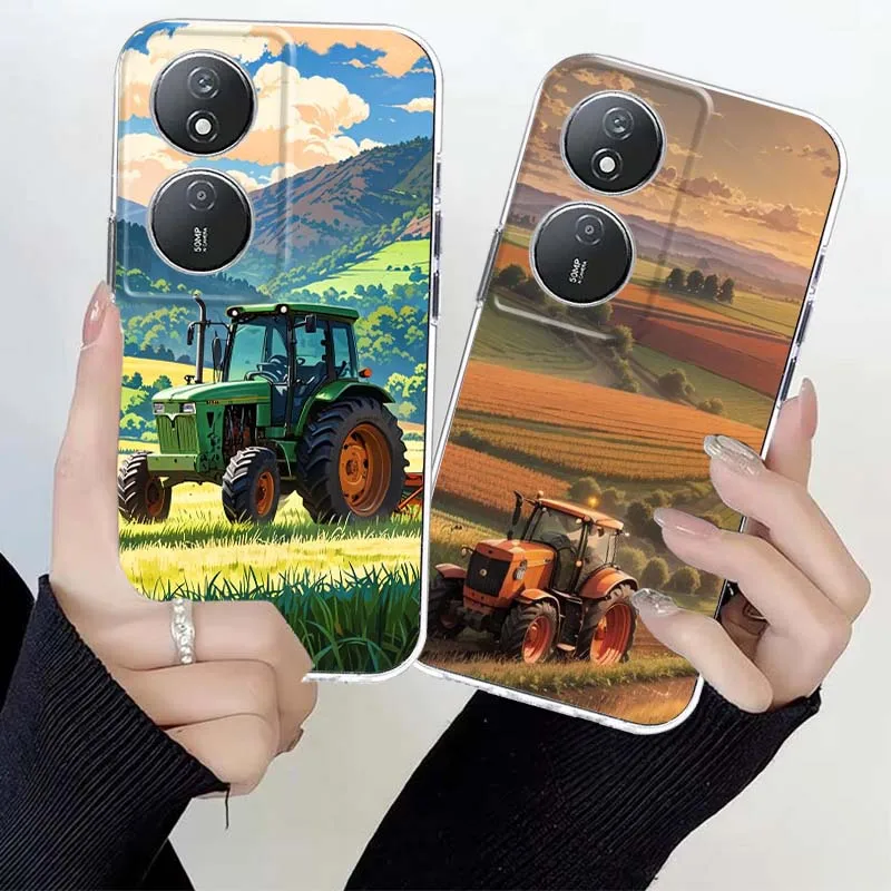 Funda para teléfono Honor Magic 8 7 6 5 4 3 400 200 100 90 80 70 50 9X Pro Flat GT Smart Lite con diseño de tractor genial