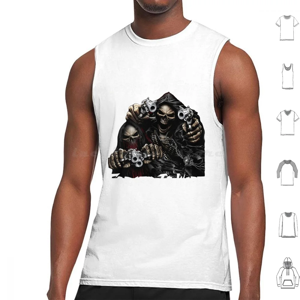 

Born To Shit Forced To Wipe 2 Funny Skull Badass Skeleton With Guns Meme Tank Tops Vest Sleeveless Born To Shit Forced To