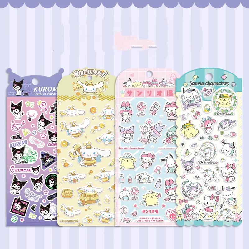 מדבקות קישוט כותנה בועות דבש סינמורול למסיבת יומולדת של סאנריו בעיצוב 3D לטלפון, כוס מים ומתנת חג המולד הטובה ביותר