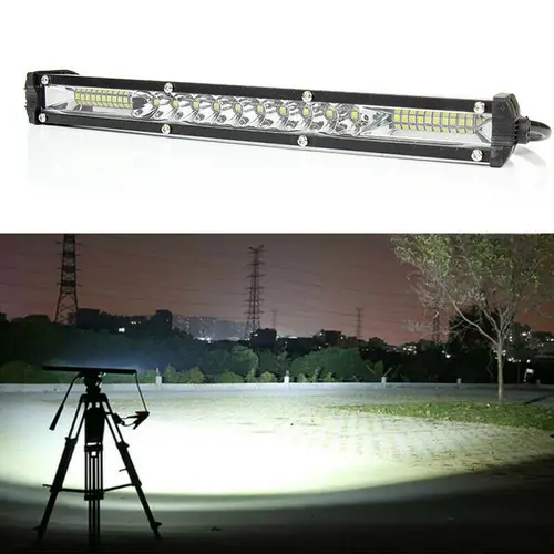 범용 LED 라이트 바 홍수 스포트 라이트, 작업 안개등, 오프로드 트럭 SUV 자동차 캠핑카 조명, 12-24V, 90W 