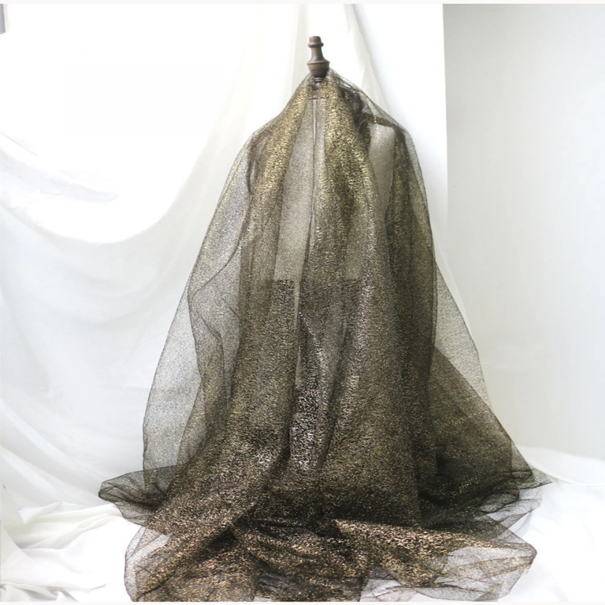 

0,5 метра Ширина 59,05 мягкая черная тюлевая кружевная ткань перспективная ткань, модная кружевная ткань