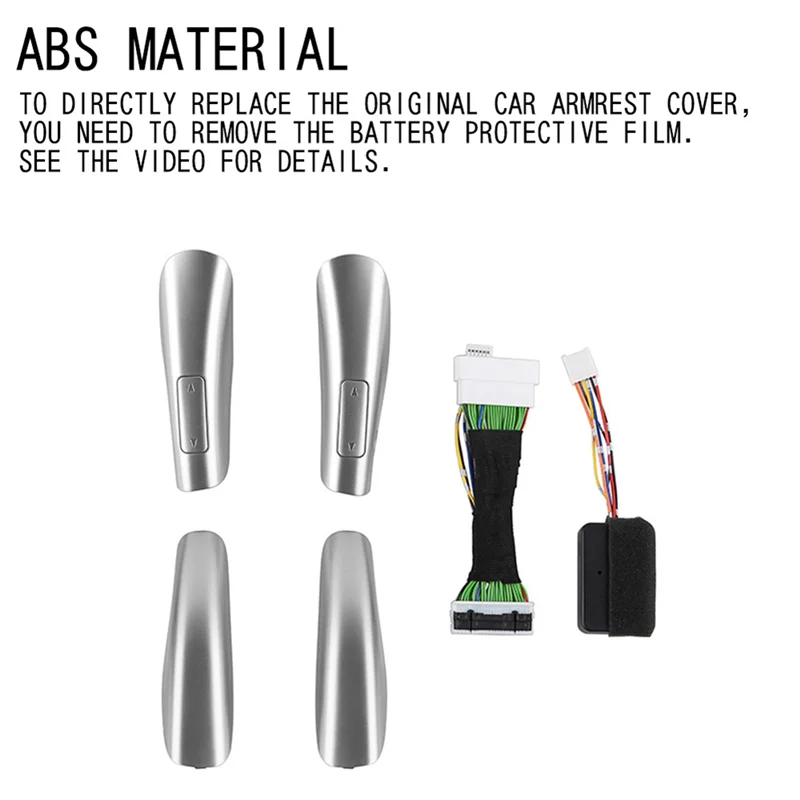 BB-الكهربائية انزلاق الباب التبديل الأوسط الباب مسند الذراع غطاء أزرار لتويوتا ألارد/VELLFIRE 40 سلسلة 2023 +