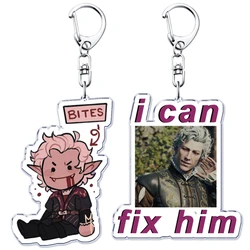 Hot Game Astarion Bulders I Can Fix Him Key Chain Keychains Ring for Accessories Bag Gate Pendant Keyring Jewelry Fans Gifts