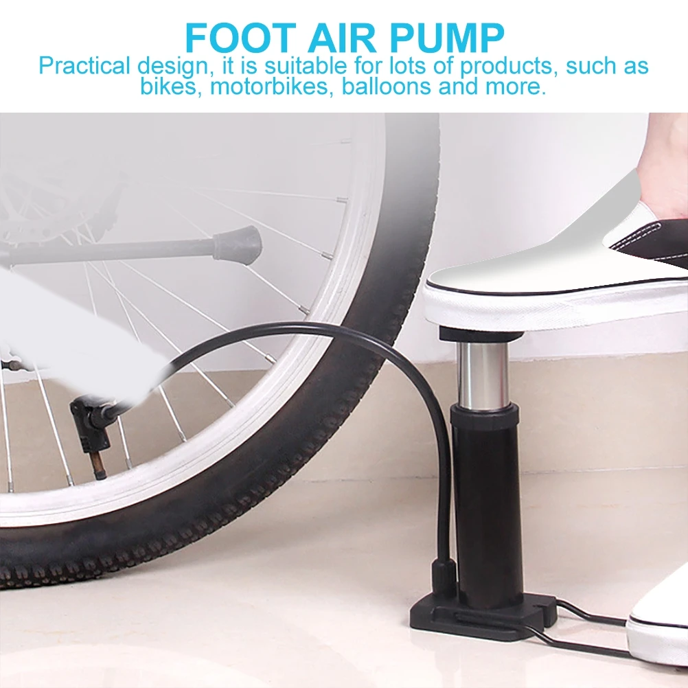 

Aluminum Alloy Pump For Bicycles Motorcycle Tire Inflator Pressure Gauge Durable Portable Cycling Pump Home Long Ride