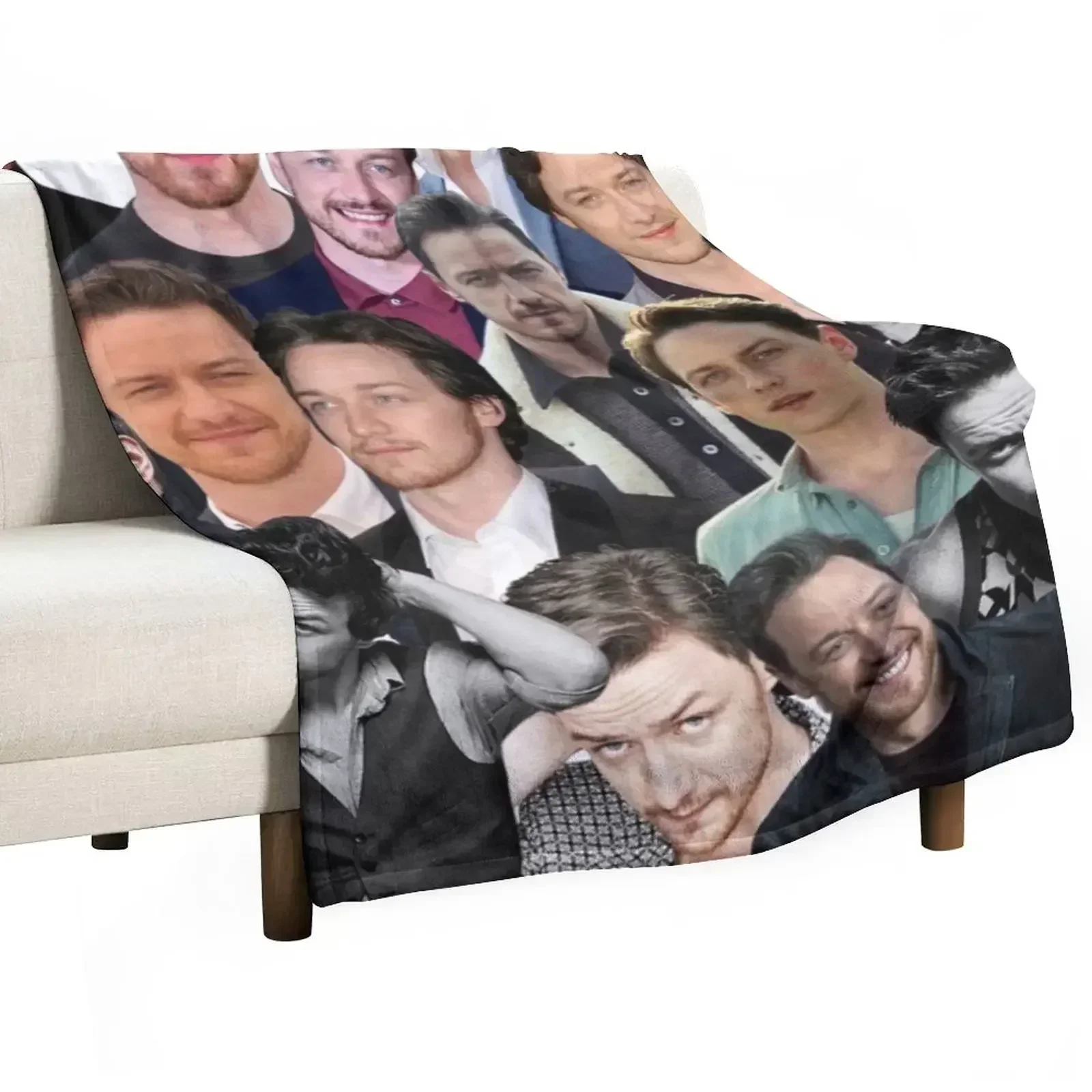 James McAvoy photo collage Throw Blanket Blankets For Sofas for babies Warm Blankets