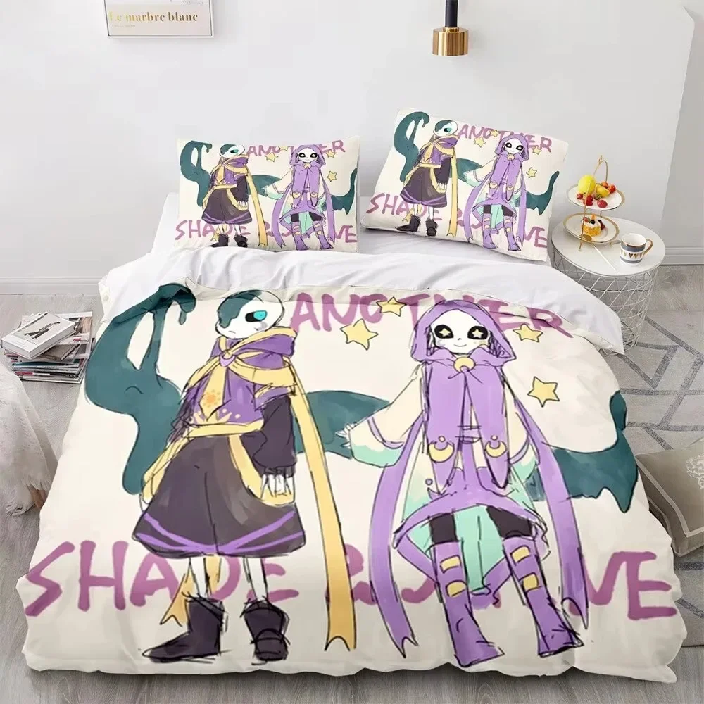 

Game Undertale Frisk Sans 3D NEW Duvet Cover Pillowcase Bedding Set Adult Boy Girl Bedroom Decoration Single Double Large