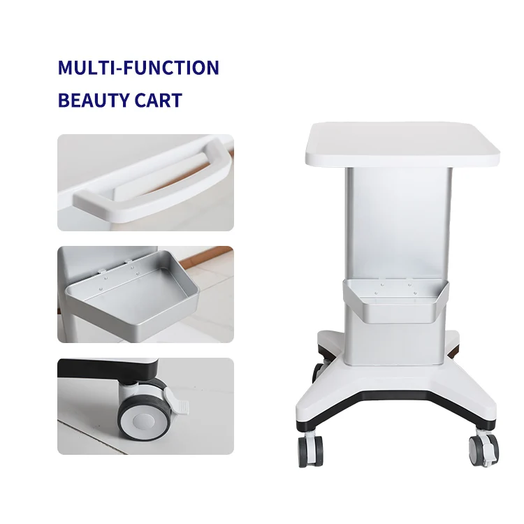 Professional Salon Trolley Beauty Cart Portable Spa Storage Stand with Wheels for Diode  Cooling  Equipment
