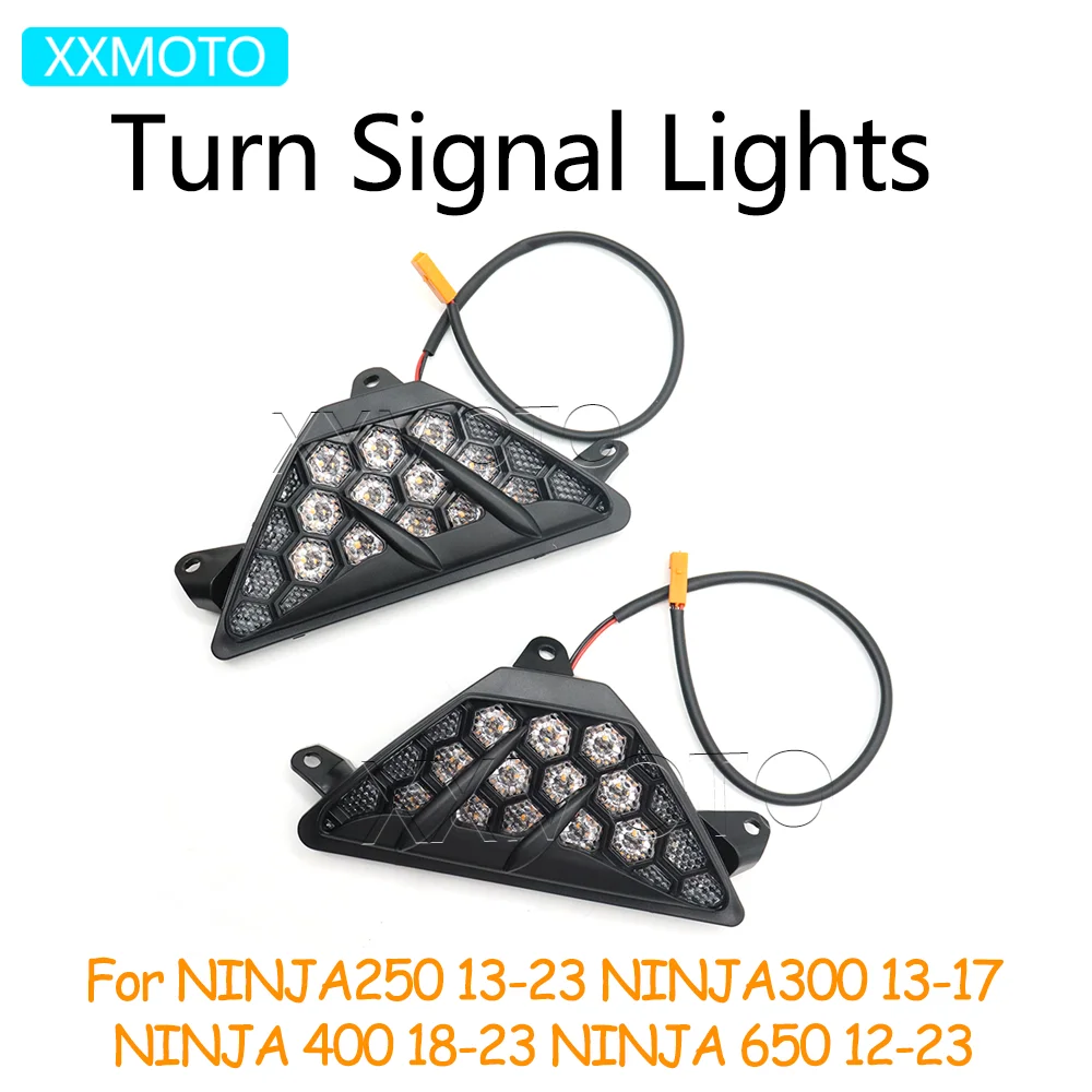 

For KAWASAKI NINJA250 NINJA300 NINJA400 NINJA650 NINJA 250 300 400 650 1000 Motorcycle Front Turn Signal Lights Indicator Lamp