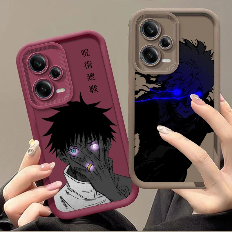 Cartoon J-ujutsu K-aisen For Redmi K50 K40 K30 K20 12C 10C 9C 9AT 9A Ultra Pro Prime  Eye Ladder Phone Case