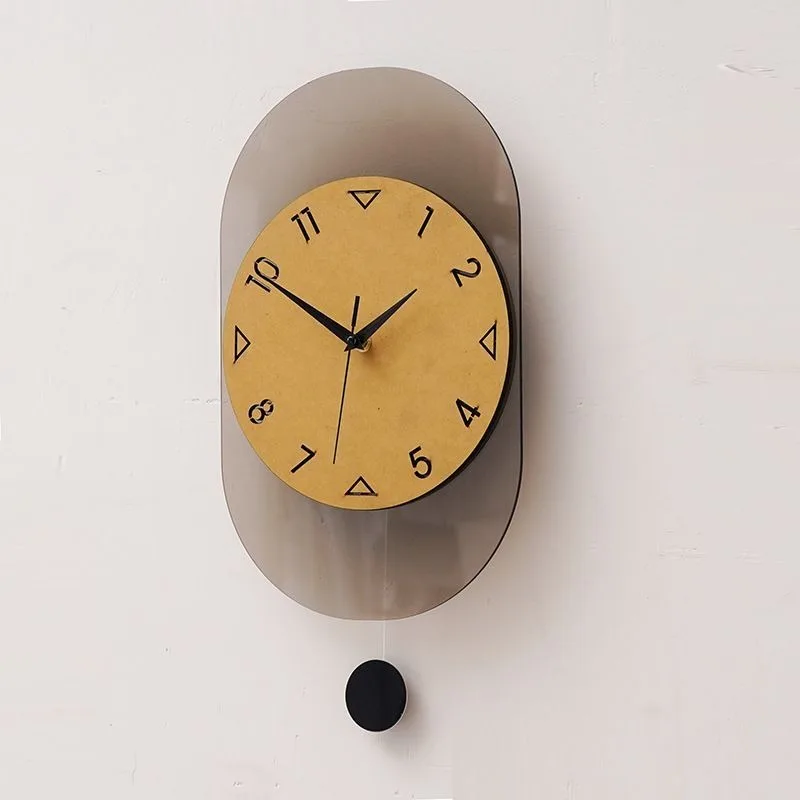 Modern Wall Clock Pendulum Wall Watch Nordic Interior Luxury Aesthetic Clocks Minimalist Elegant Silent Living Room Watches