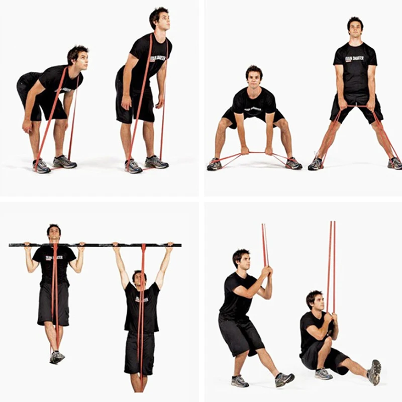 New 2080mm Pull Up Power Resistance Band Elastic Exercises Rubber Band For Fitness