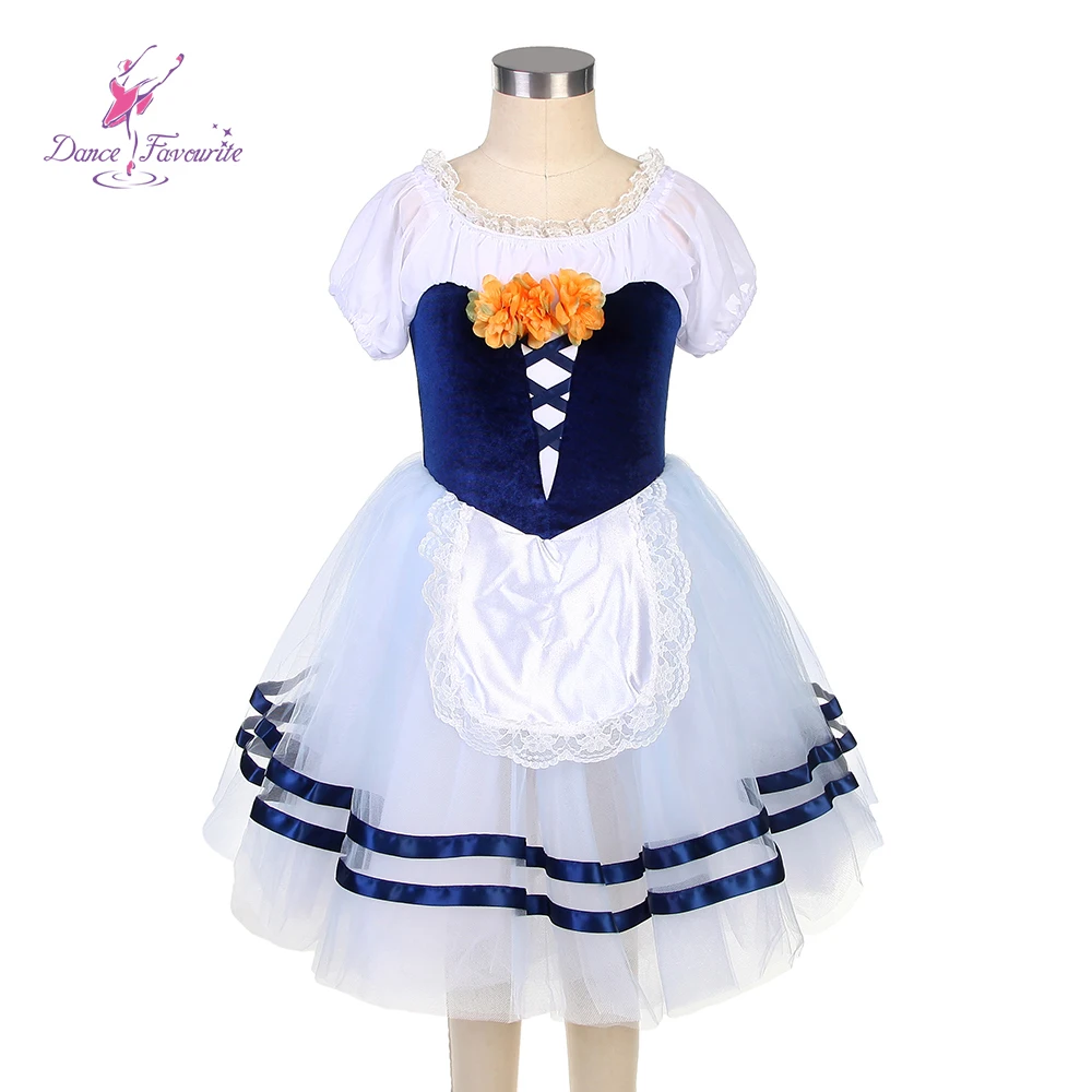 

Dance Favourite Ballet Tutus 20519 Navy Blue Velvet Bodice Romantic Ballet Tutu Girl & Women Ballet Costumes Dancewear Long Tutu