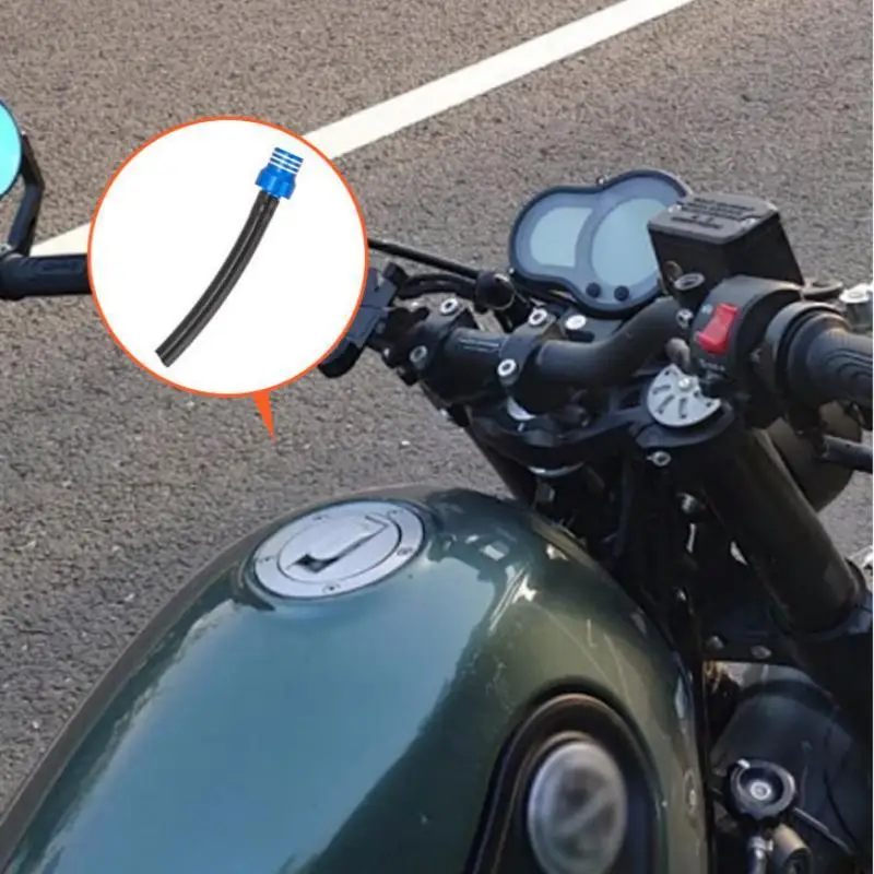 Motorcycle Gas Fuel Cap Single Way Valves Vent Breather Hoses Tubes For Motocross ATV Quad Dirt Pit Bike Fuel Tank Breather Pipe