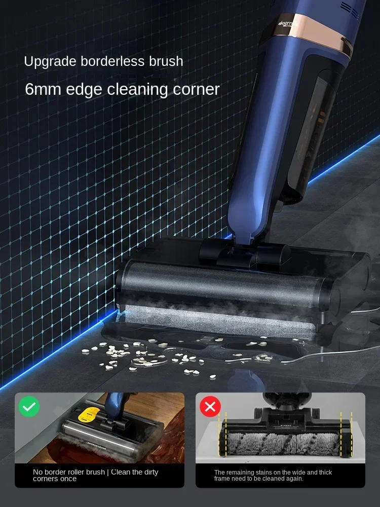 Original  Deerma X30 Steam floor washer Household appliances double roller brush automatic dry and wet cleaning, vacuuming and