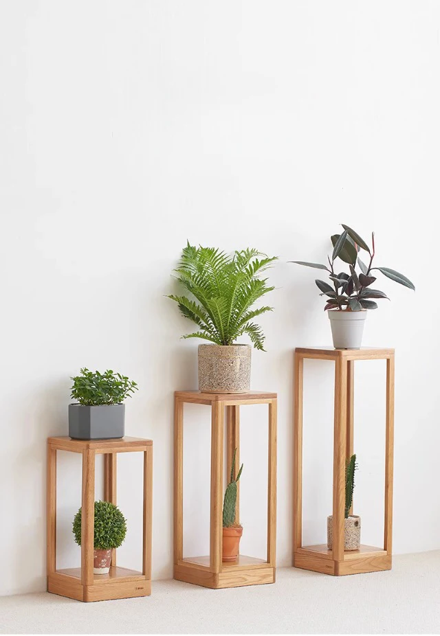 

# Wood Plant Stands | Modern Tiered Plant Shelves Living Room