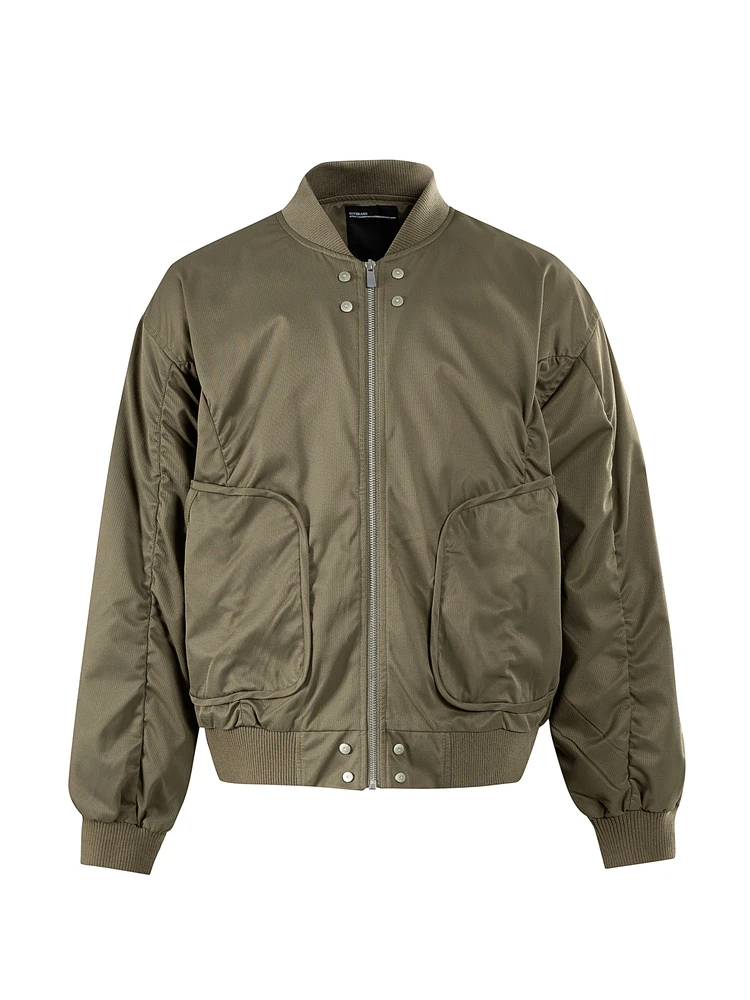 

Куртка-бомбер NORANDLAB осенняя свободного кроя с заклепками, универсальная, в американском уличном стиле, для мужчин