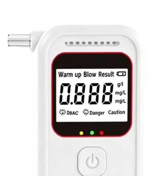 Digital Breathalyzer With LCD Voice Guidance Contactless BAC Tester Detector For Home Car Safety Monitoring Tool