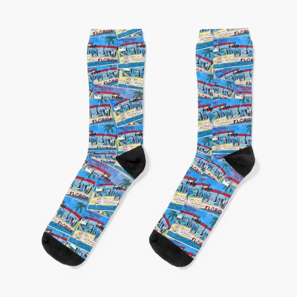 Greetings from Key West Socks hiking custom sports Men Socks Women's