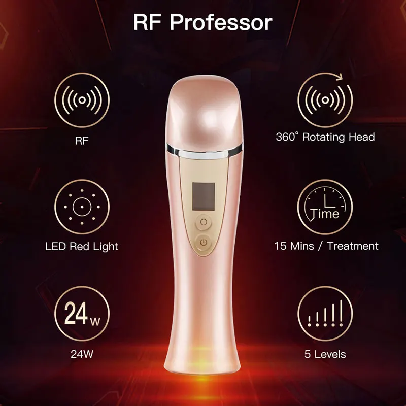 Home Use Facial EMS RF Massager Beauty Instrument Led Photon Therapy Skin Tightening Facial Microcurrent Facial Toning Device