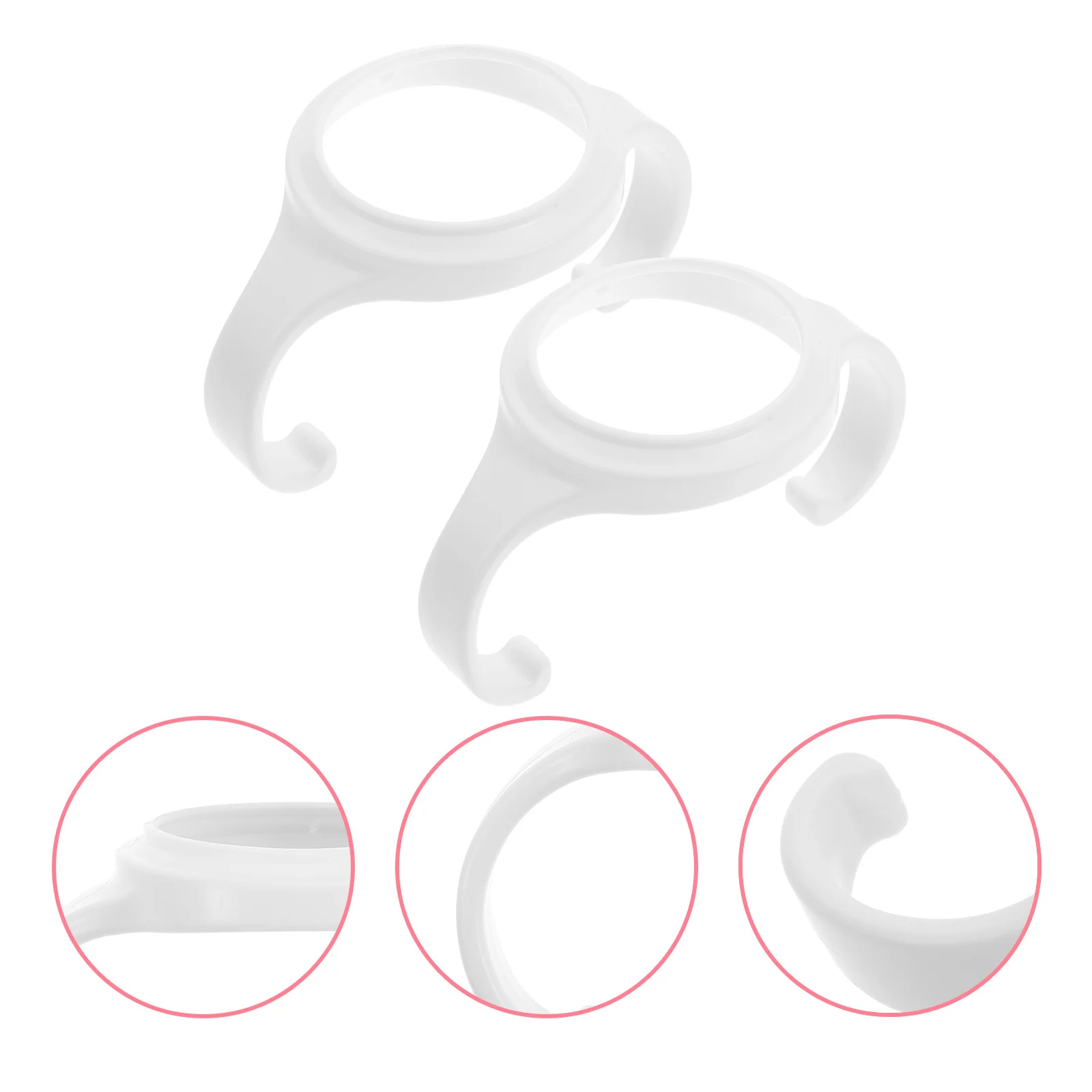 

2Pcs Infant Nursing Bottle Holding Handles Easy Install Uninstall Durable Anti-Scald Feeder Handle Grip Supplies