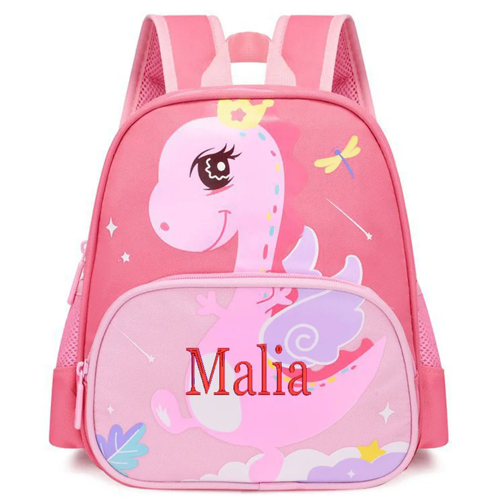 Embroidered Kindergarten Children School Bag Custom Cartoon Fashion Student Bag for Boys and Girls Load Reduction Backpack