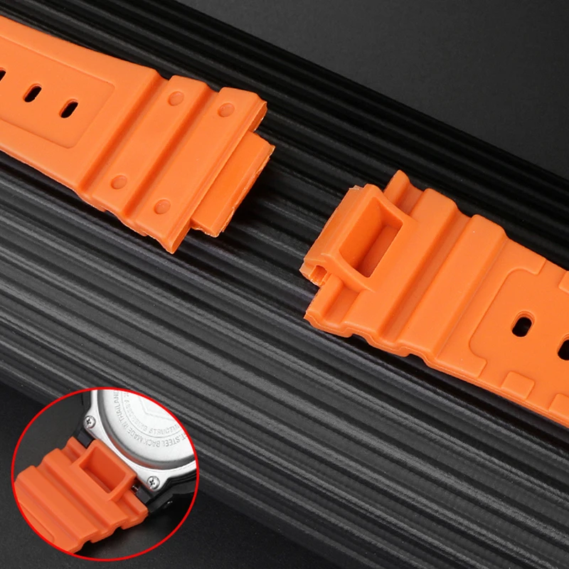 16mm Silicone Watchband for Casio G-Shock GW-5000,GLS-5600,GW-M5610,G-5600,GW-B5600,GLX-5600,GB-5600 Series Bracelet Strap Band