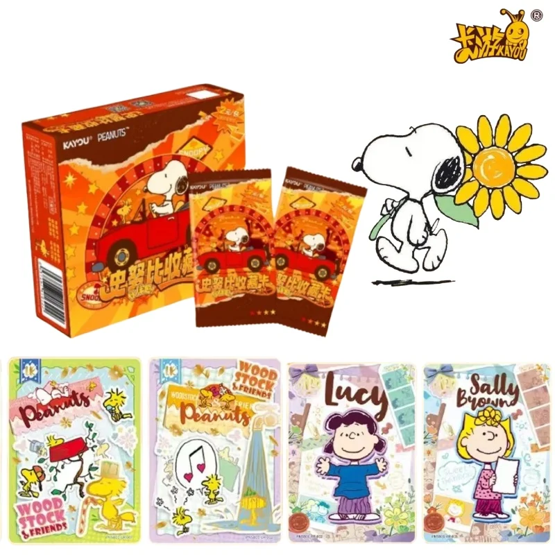 

KAYOU Genuine Peanuts Snoopy Collection Cards Series 1 Official Trading Cards Booster Pack for Kids Fans Collectors Gift