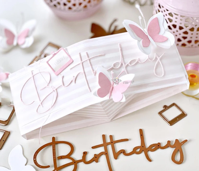 Mmao الحرفية المعادن قطع يموت قطع يموت قالب رسالة الديكور قصاصات ورقية الحرفية سكين قالب شفرة لكمة الإستنسل يموت