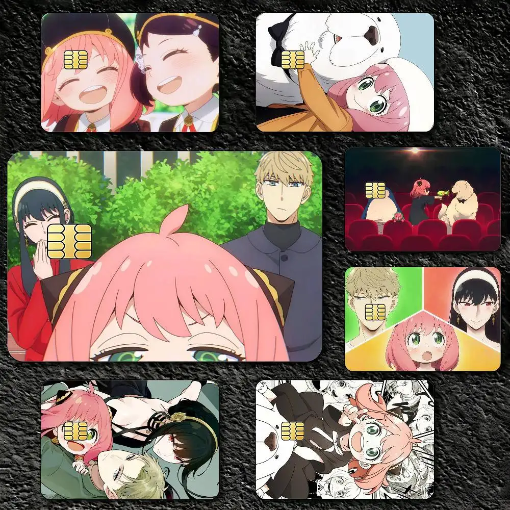 

Anime S-Spy X F-Family Credit Card Skin Stickers For VISA Bank Bus Metro Access Card Protective Film Cover Sticker