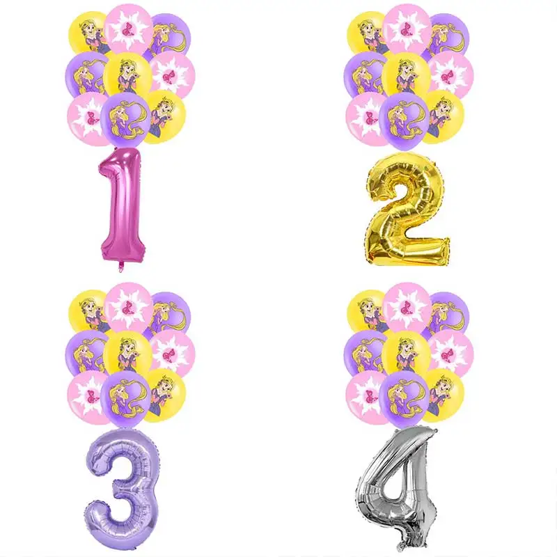 Disney Princess Rapunzel Balloon Girl Birthday Party Supplies Kid Faovr Gift Baby Shower Wedding Home Garden Kidsroom Decoration