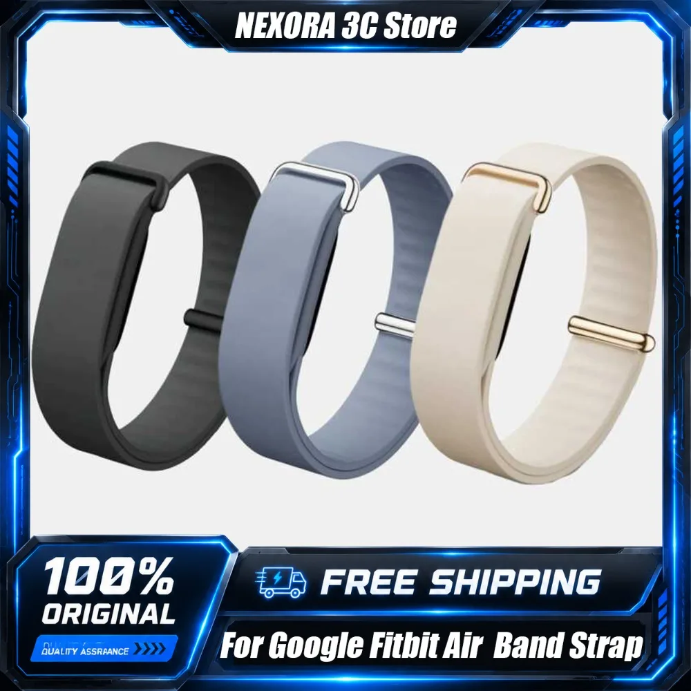 For Google Fitbit Air Strap Silicone Wristband Stainless Steel Buckle Sports Replacement Waterproof Fitness Watch Accessories