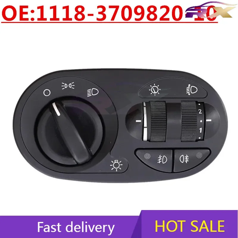 NEW:1118-3709820-10 Suitable For Lada Car Headlight Fog Light Switch Headlight Combination Switch