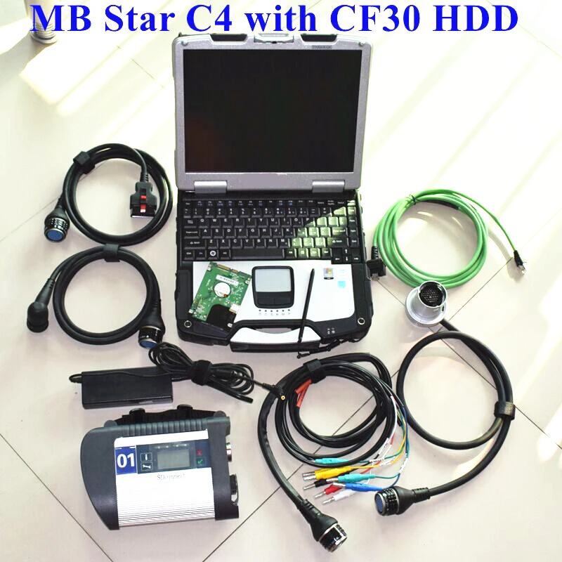 

2023.12v MB Star SD C4 full set 21 languages NEW MB Star C4 SD connect C4 diagnosis compact 4 diagnostic tool + CF-30 Toughbook